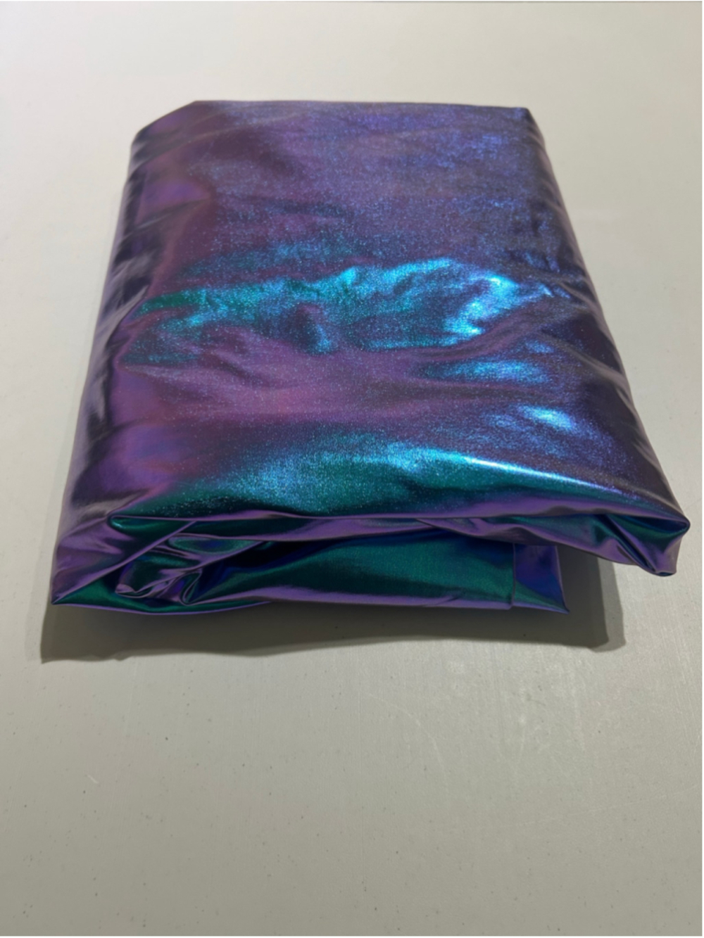Fabric: 3 Yards 32” Iridescent Blue/Purple stretchy Fabric